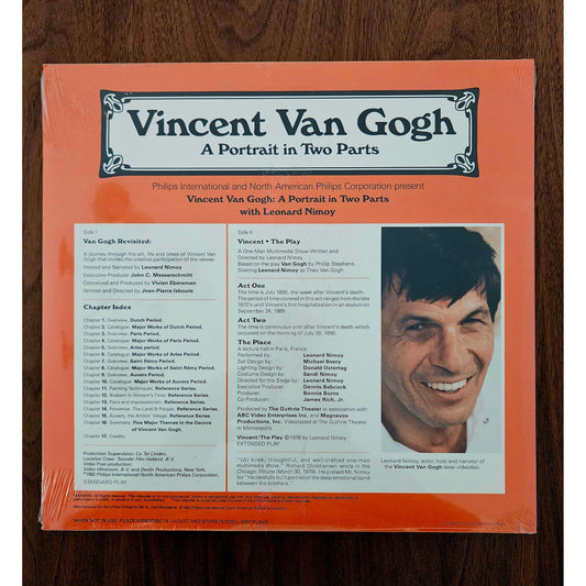 Laserdisc of “Vincent Van Gogh: A Portrait in Two Parts - From Leonard Nimoy’s Personal Collection
