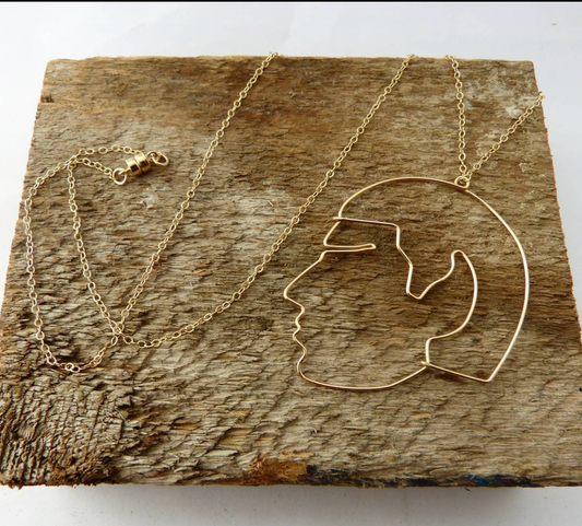 Spock's Profile Handmade Necklace