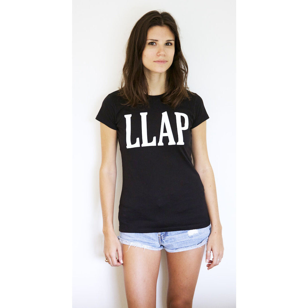 LLAP Crew Neck Tee in Black - Unisex and Ladies Sizes - Leonard Nimoy's Shop LLAP