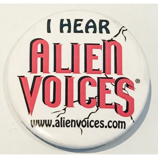 "Alien Voices" Pin-Back Button From Leonard Nimoy's Personal Collection - Leonard Nimoy's Shop LLAP