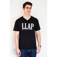Load image into Gallery viewer, LLAP V-Neck Shirt in Black - Unisex and Ladies Sizes - Leonard Nimoy's Shop LLAP