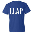 Load image into Gallery viewer, LLAP Crew Neck Tee in Royal Blue - Unisex and Ladies Sizes - Leonard Nimoy's Shop LLAP