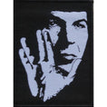 Load image into Gallery viewer, Leonard Nimoy With Vulcan Hand Salute Silhouette Embroidered Patch - Leonard Nimoy's Shop LLAP