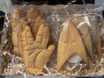 Load image into Gallery viewer, Star Trek Inspired Shortbread Cookies - Gift Box of 6 Homemade Cookies
