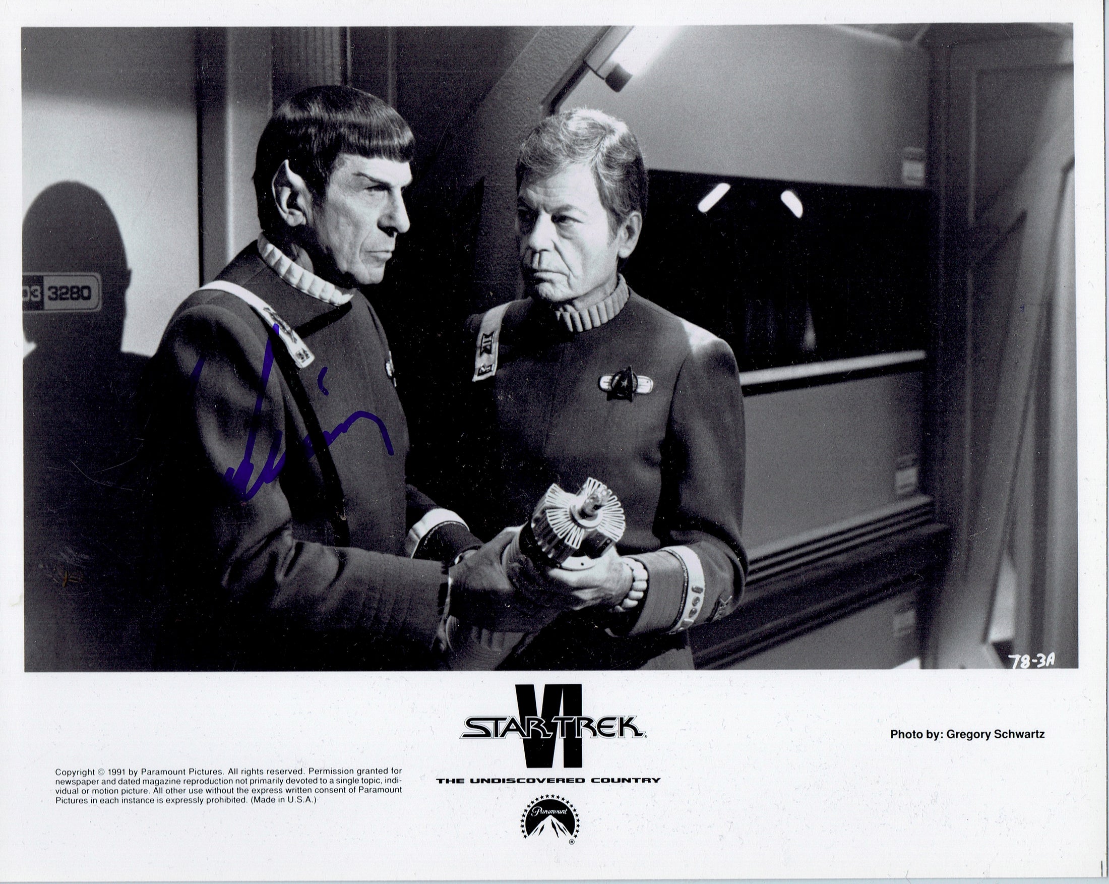Leonard Nimoy/Mr. Spock, Signed Autographs from His Personal Collection