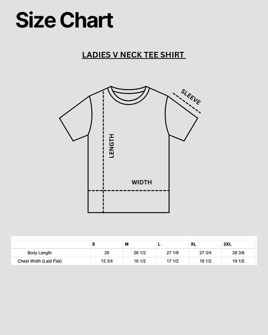 "Spock's Quote" V-Neck in Heather Blue - Ladies Fit