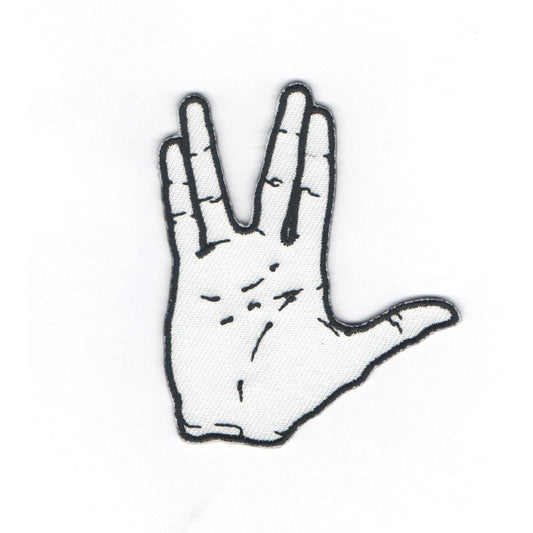 Star Trek Vulcan Salute Embroidered Sticker Patch - Leonard Nimoy's Shop LLAP