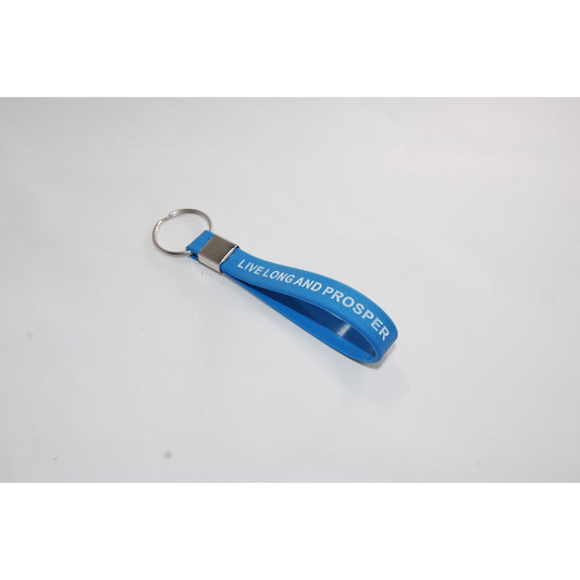 Live Long and Prosper Blue Loop Keychain - Leonard Nimoy's Shop LLAP
