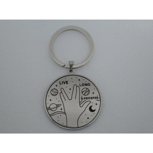 Live Long and Prosper Metal Keychain - Leonard Nimoy's Shop LLAP