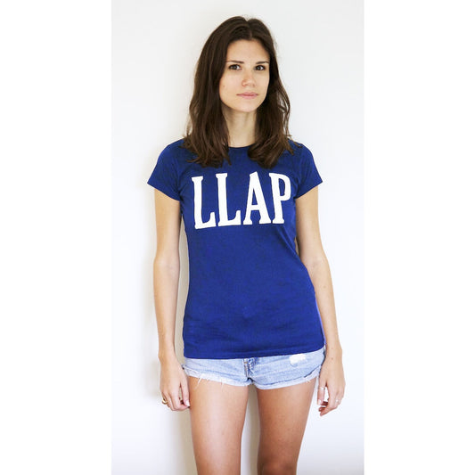 LLAP Crew Neck Tee in Royal Blue - Unisex and Ladies Sizes - Leonard Nimoy's Shop LLAP