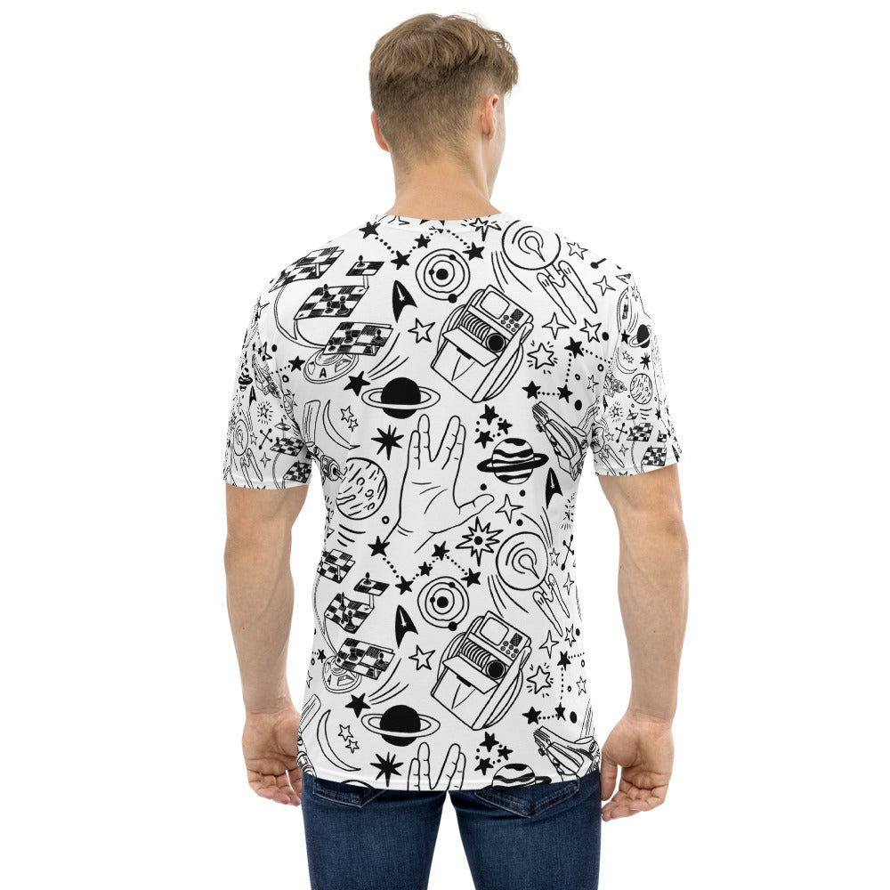 Men's Trekkie Sketch All-over T-shirt