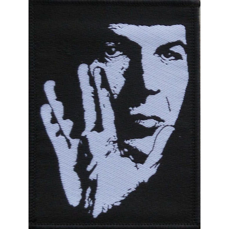 Leonard Nimoy With Vulcan Hand Salute Silhouette Embroidered Patch - Leonard Nimoy's Shop LLAP