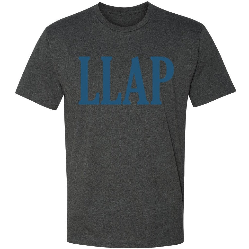 LLAP Crew Neck Tee in Charcoal Heather - Unisex and Ladies Sizes - Leonard Nimoy's Shop LLAP